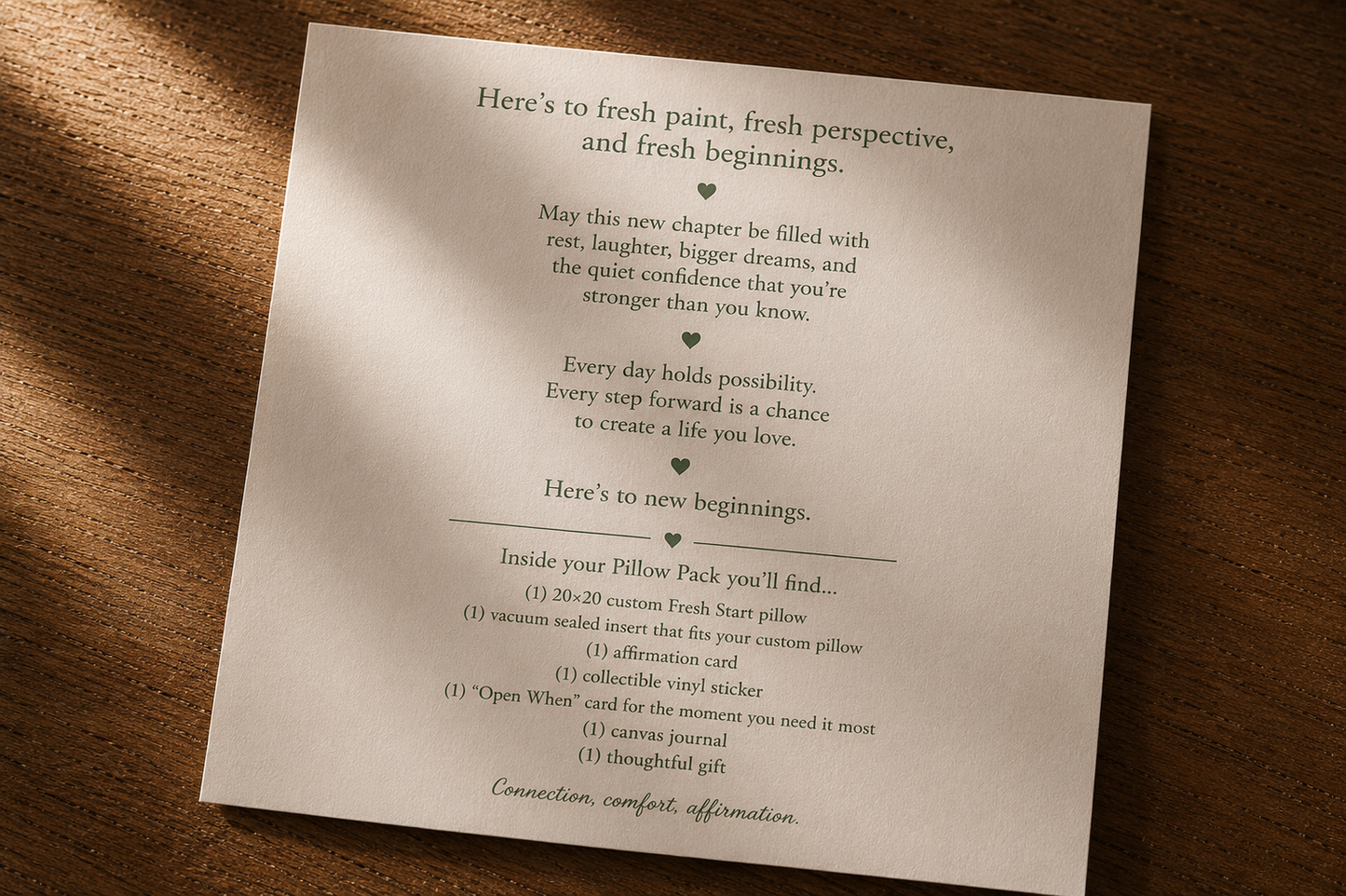 The Fresh Start MINI